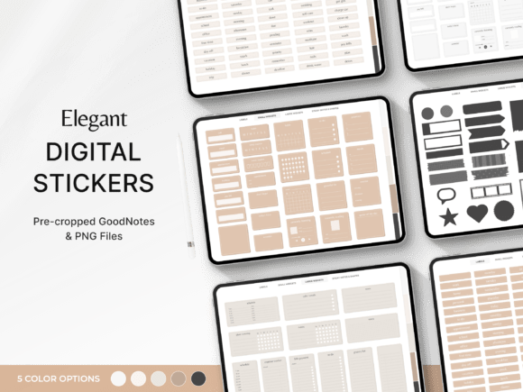 Download Digital Planner Stickers, GoodNotes - Sticker Collection