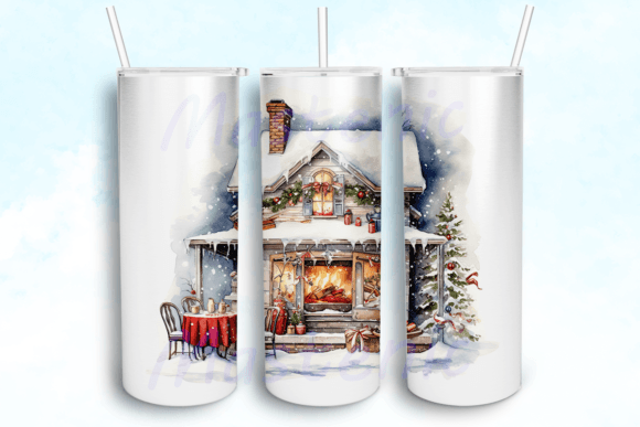 Download Cozy Holiday Watercolors Tumbler - Premium Resources