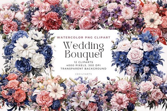 Download Wedding Bouquet Cliparts - Bouquet Collection