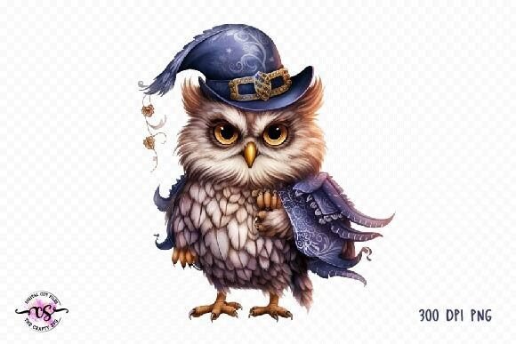 Download Watercolor Fairytale Owl Clipart - Fairytale Collection