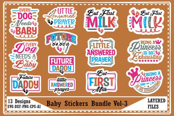 Download Baby Stickers Bundle Vol-3 - Sticker Collection