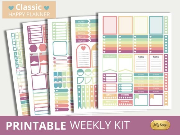 Download Soft Classic Happy Planner Stickers - Sticker Collection