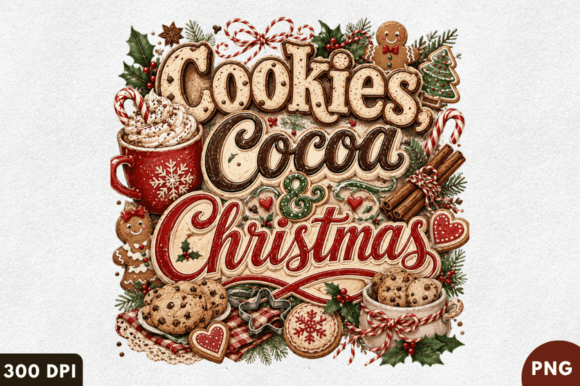 Download Cookies Cocoa Christmas Cozy Holiday PNG - Premium Bundle