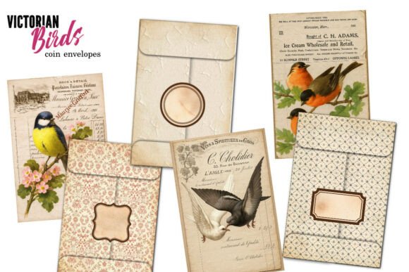 Download Antique Bird Coin Envelope Set - Envelope Collection