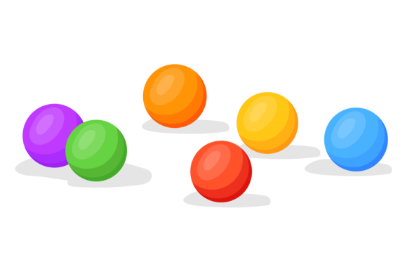 Download Gum Balls. Sweet Colorful Candies Cartoo - Premium Resources