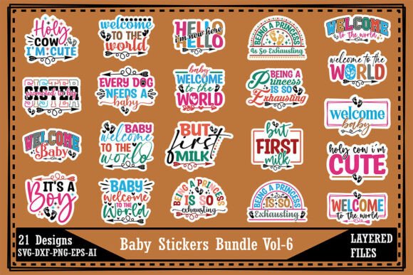 Download Baby Stickers Bundle Vol-6 - Sticker Collection