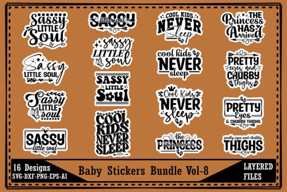 Download Baby Stickers Bundle Vol-8 - Sticker Collection