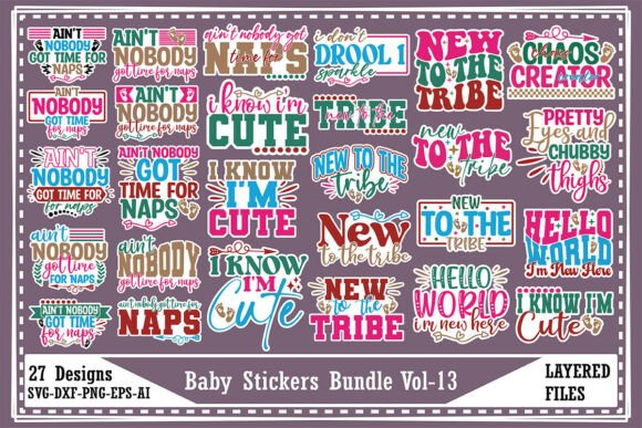 Download Baby Stickers Bundle Vol-13 - Sticker Collection