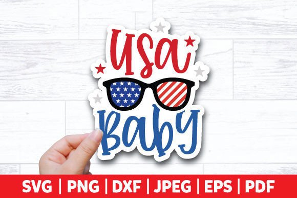 Download USA Baby Stickers SVG - Sticker Collection