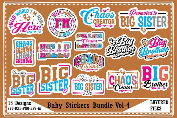 Download Baby Stickers Bundle Vol-4 - Sticker Collection
