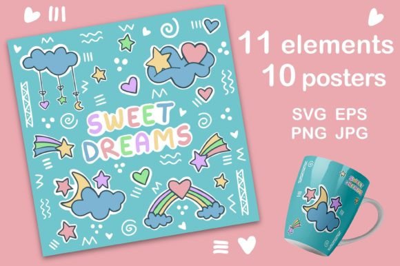 Download Sweet Dreams Baby Stickers and Posters - Sticker Collection