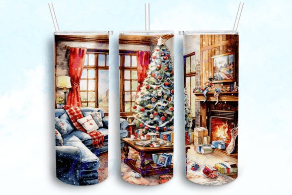 Download Cozy Holiday Watercolors Tumbler - Premium Resources